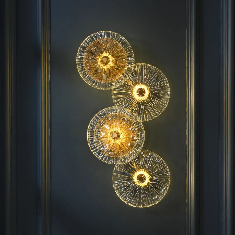 glass wall sconce, close-up of shade and hardware detail