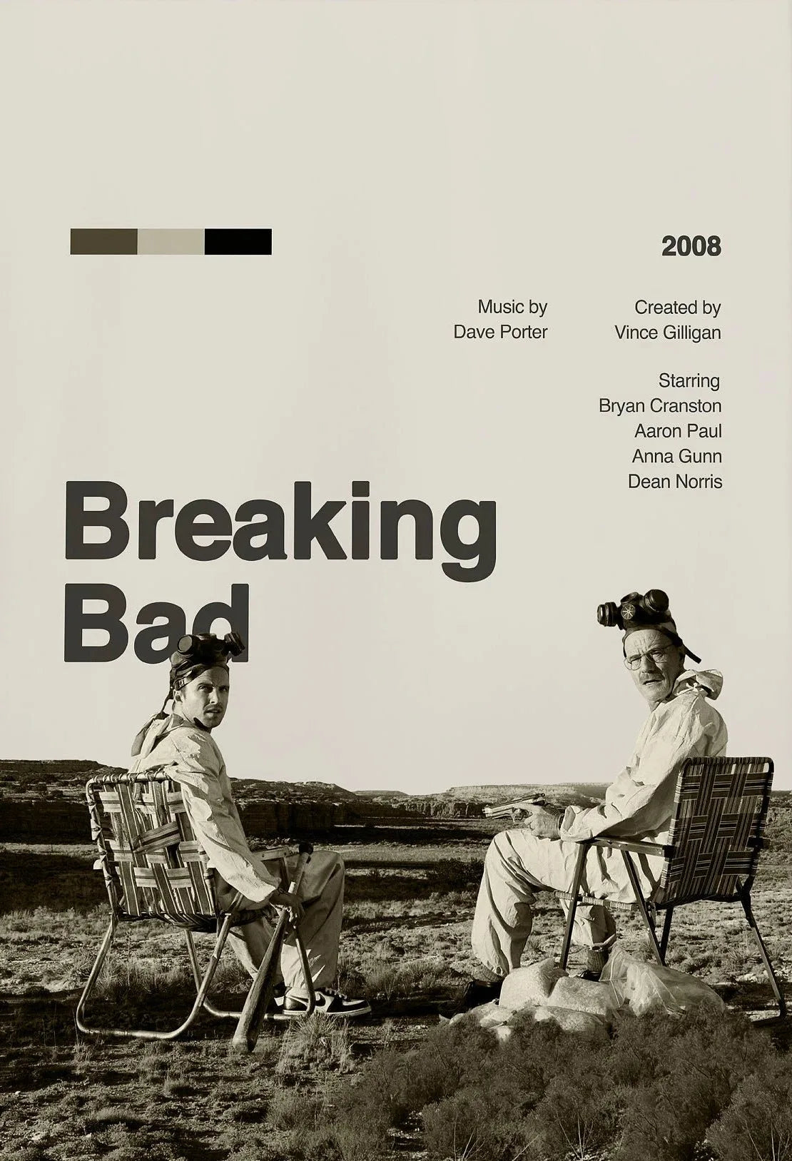 Breaking Bad Retro Midcentury Canvas Wall Art Poster