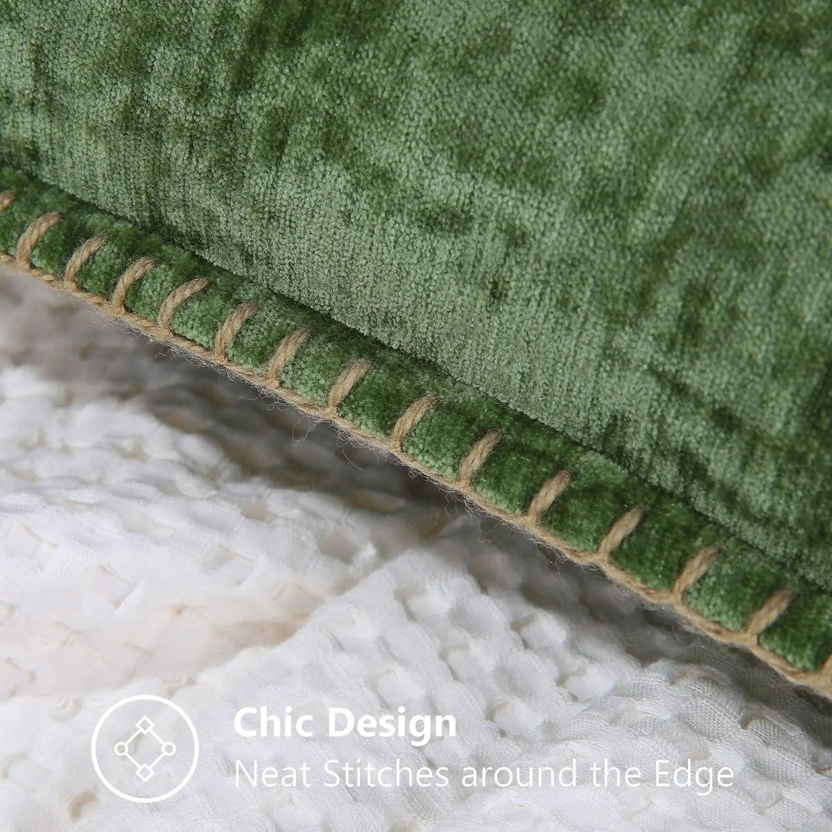 Soft Chenille Lumbar Pillow Cover — styling detail