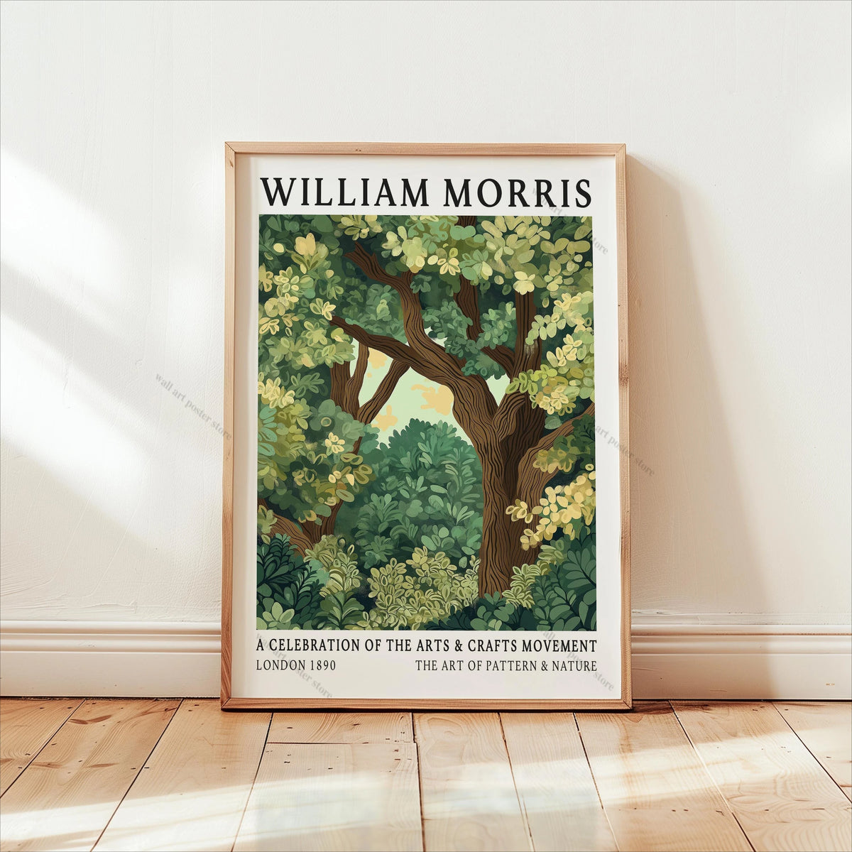 William Morris Forest Botanical Canvas Wall Art