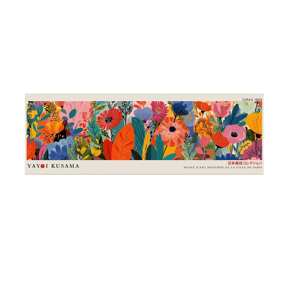 Yayoi Kusama Floral Landscape Tall Canvas Wall Art