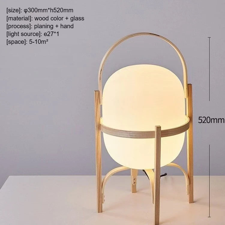Nordic minimalist lamp side profile showing slim elegant form