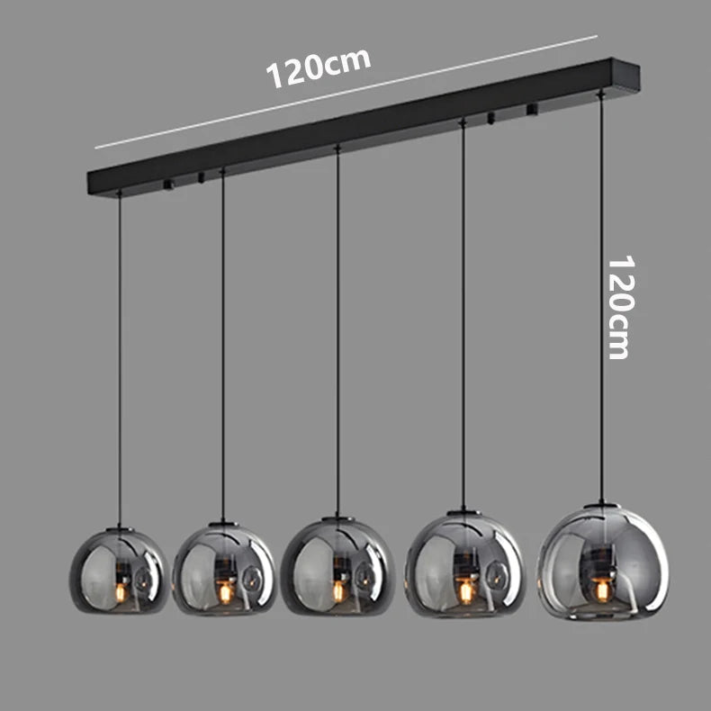 Iron Glass LED Pendant Light