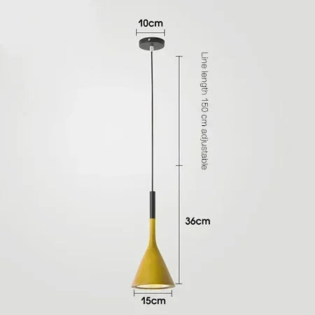 Colored Dome Pendant Light