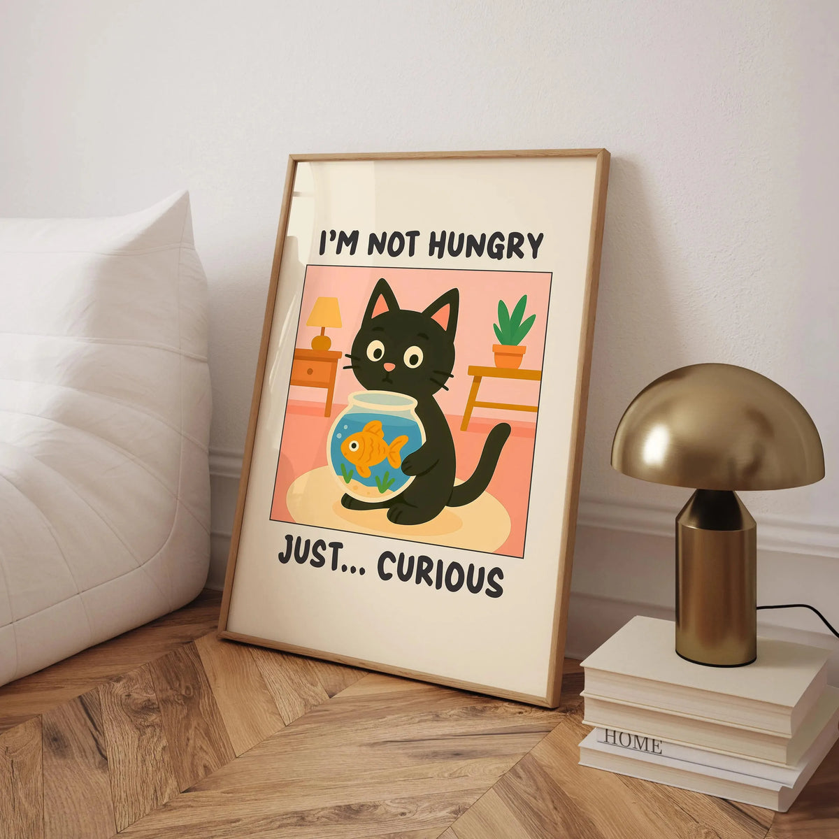 Wash Your Paws Black Cat Bathroom Canvas Wall Art