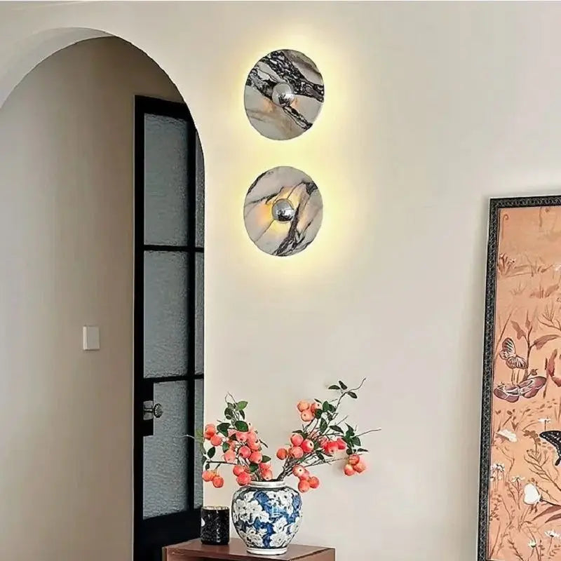 Contemporary Marble Wall Sconce