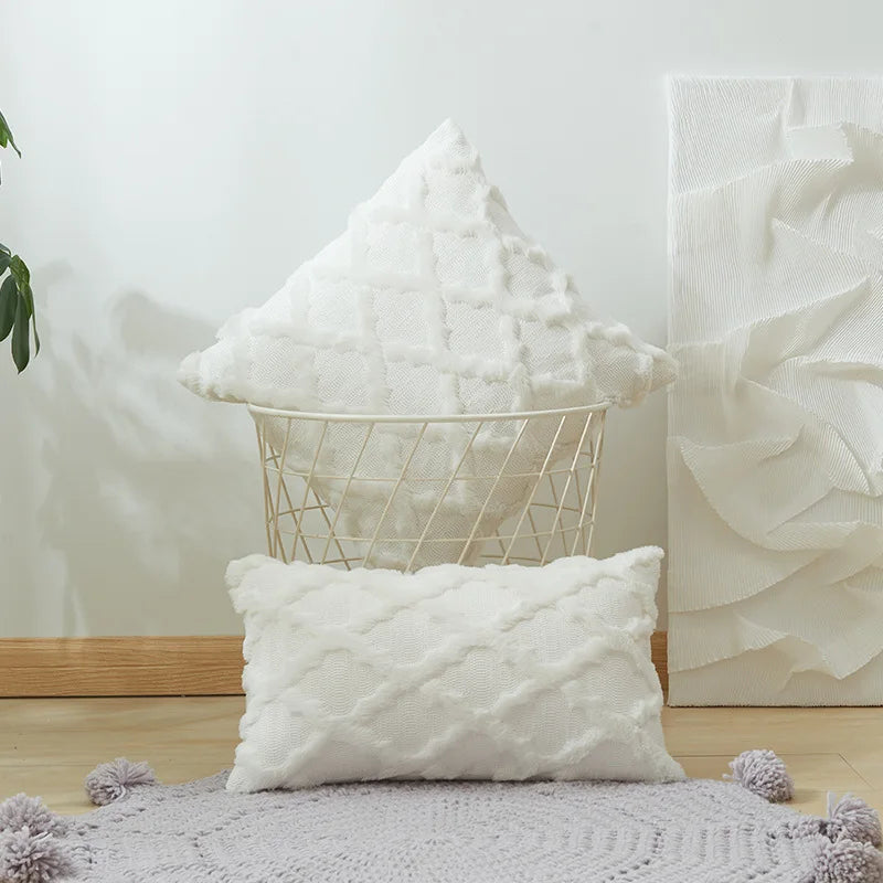 Soft Plush Luxury Pillow Cover — styling detail