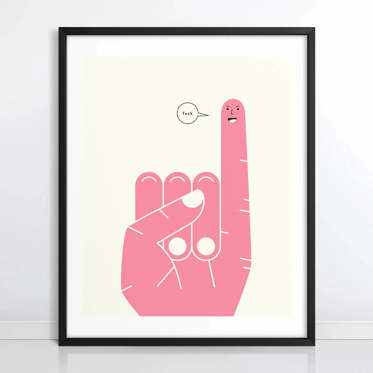 Retro Rock Hand Graphic Canvas Wall Art
