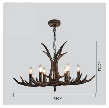 Resin Antler Pendant Light