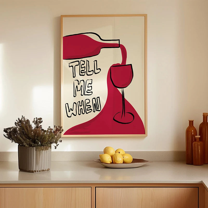 Retro Coffee Menu Kitchen Canvas Wall Art Print