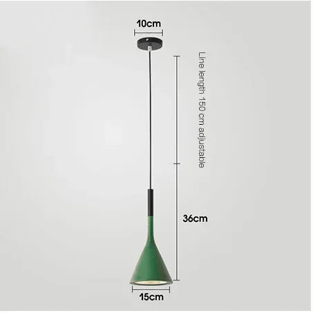 Multicolor Metal Pendant Light