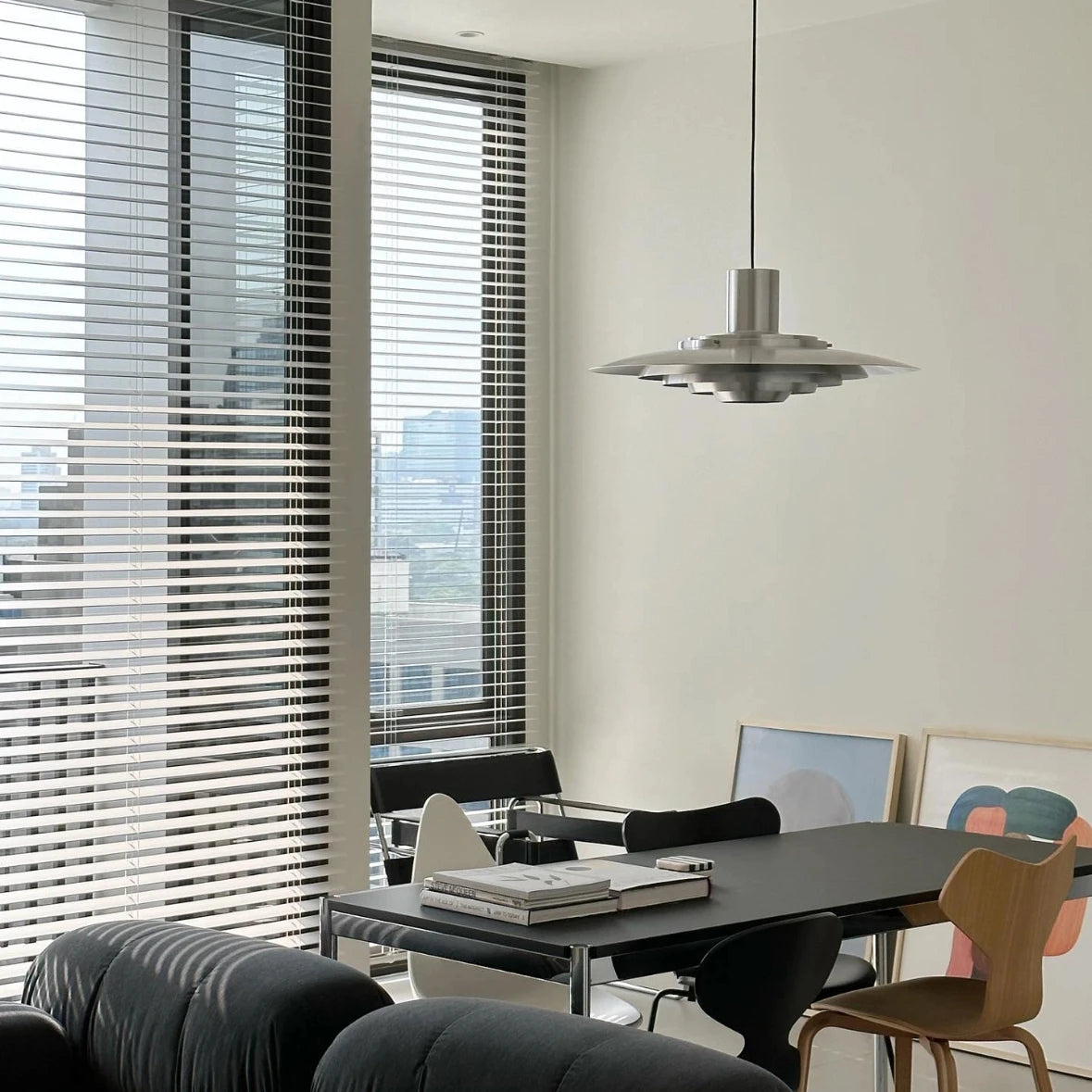 Metal UFO Disc Pendant Light