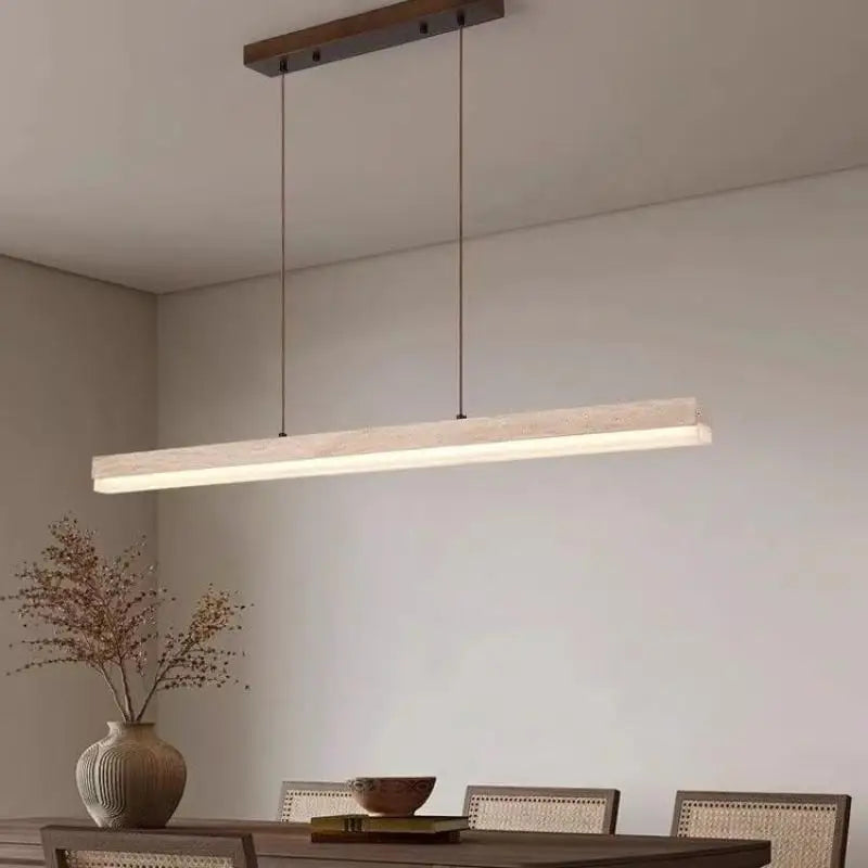 Travertine Linear Pendant Light