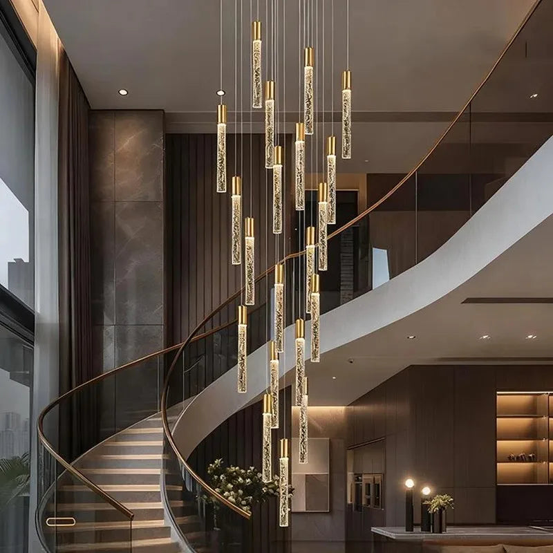 Crystal Multi Rod Chandelier