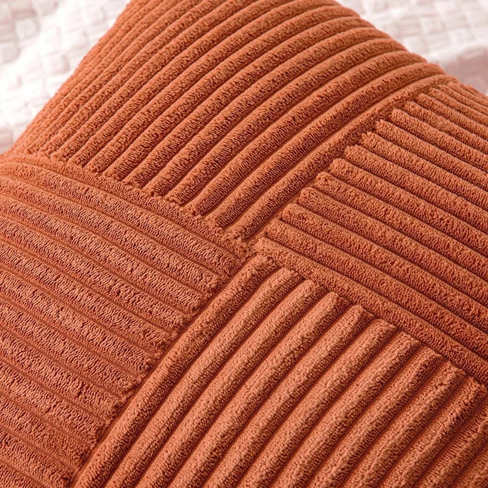 Boho Patchwork Corduroy Pillow Cover — alternate view