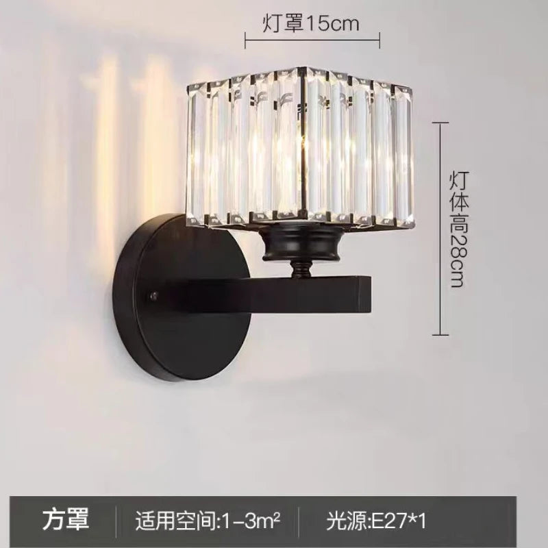 Nordic Postmodern Crystal Wall Sconce
