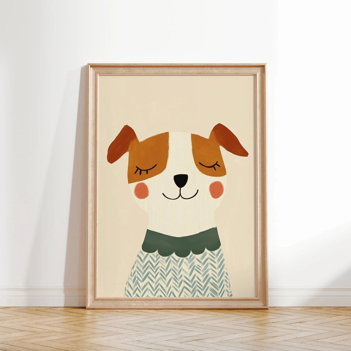 Minimalist Dog Portrait Dachshund Canvas Wall Art