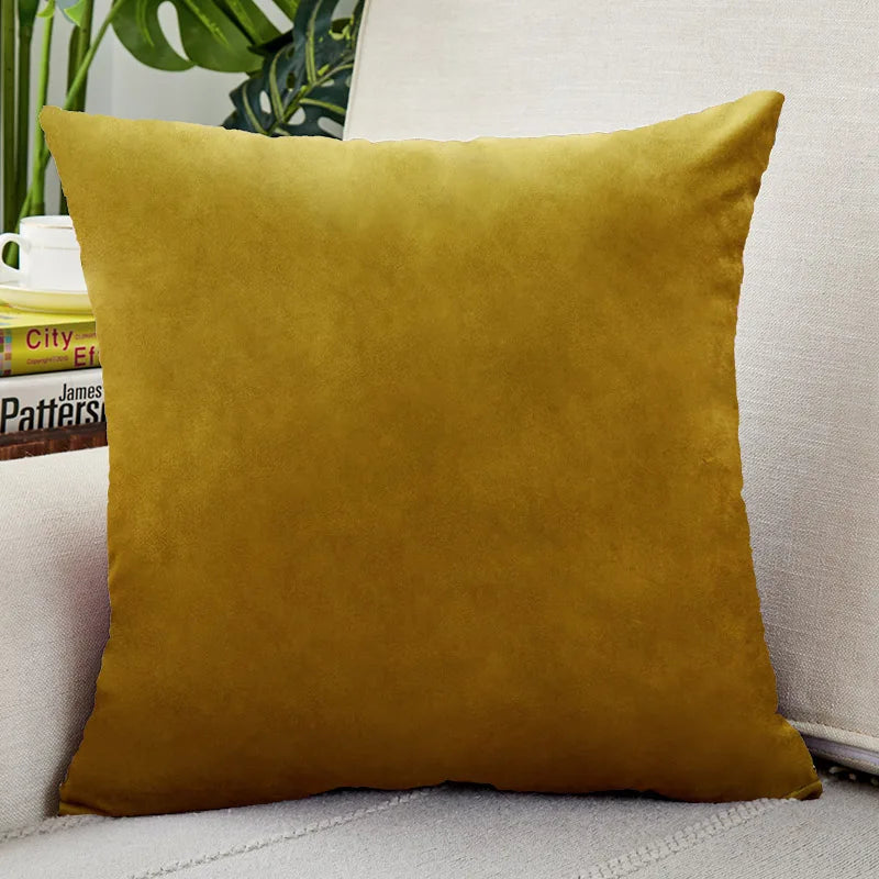 Nordic Velvet Throw Pillow Cover — styling detail
