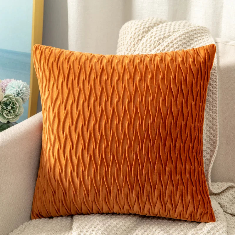 Plush Velvet Throw Pillow Cover