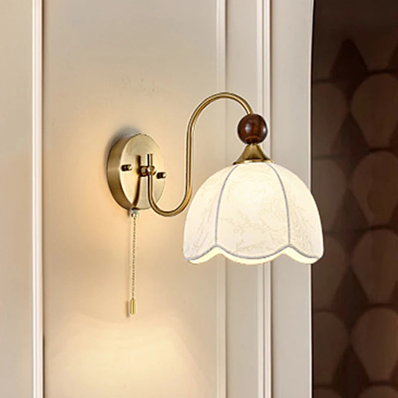 wall sconce, front view on white background
