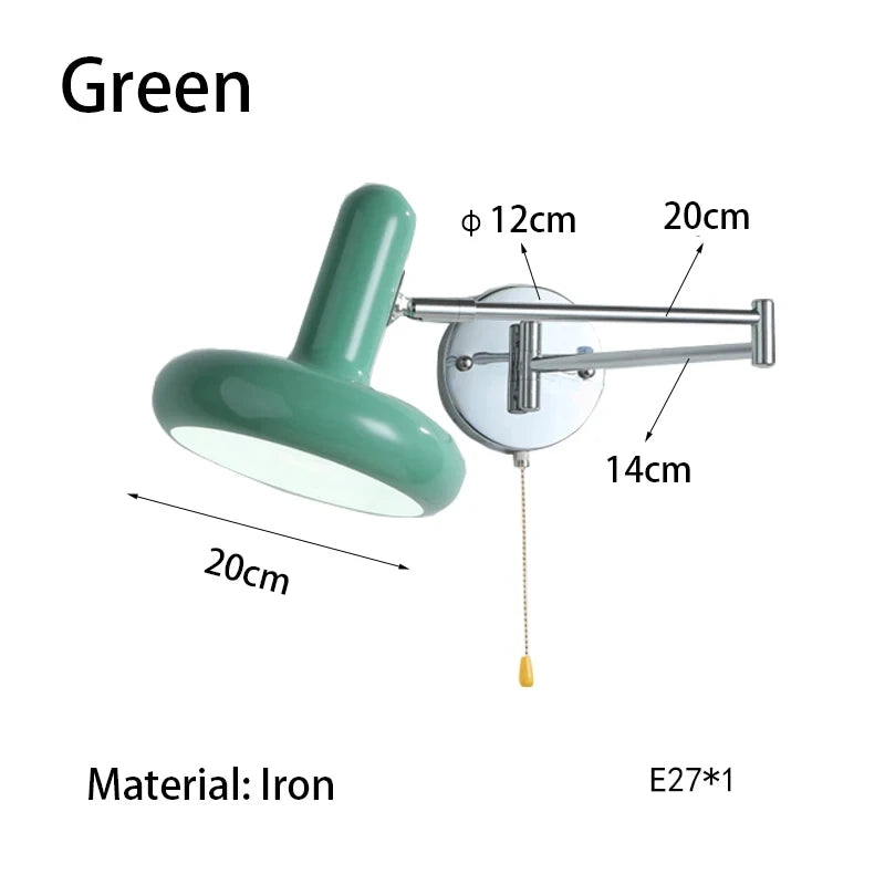 Nordic Retractable Swing Arm Wall Sconce