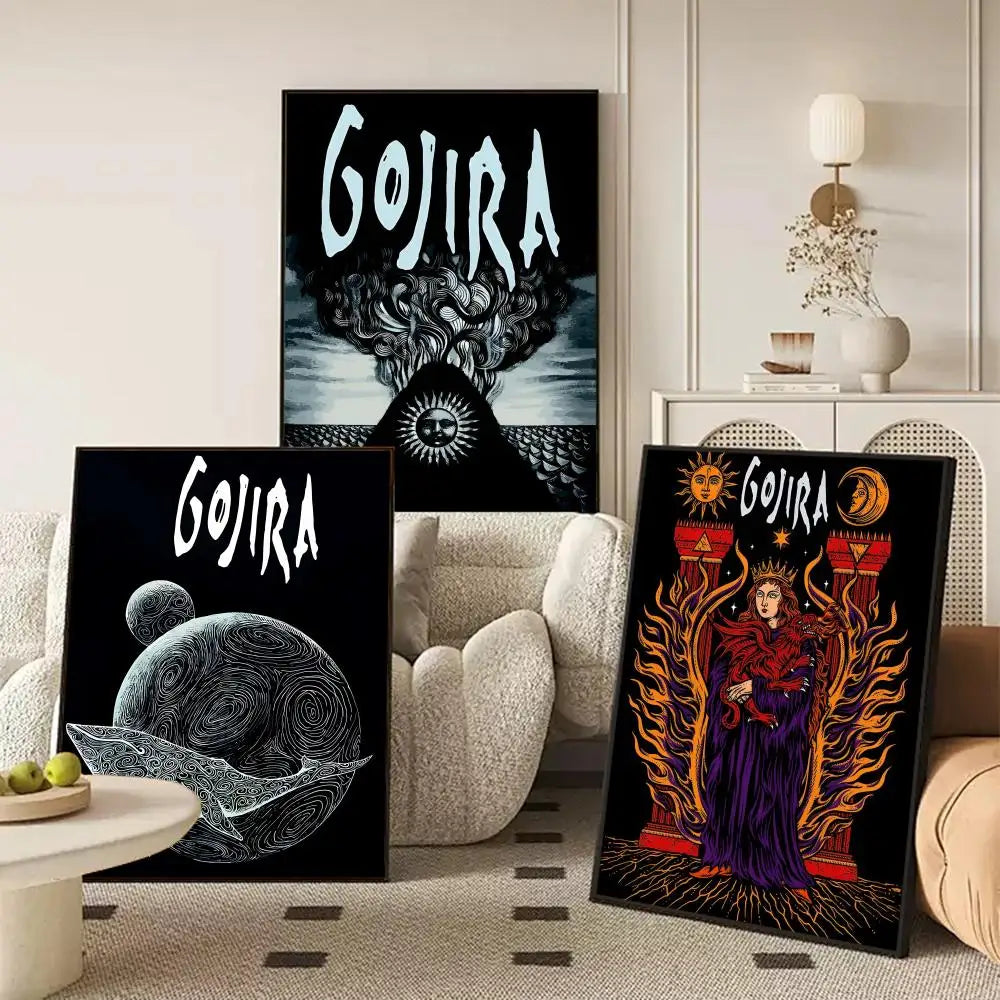 Gojira Metal Band Poster Canvas Wall Art Print