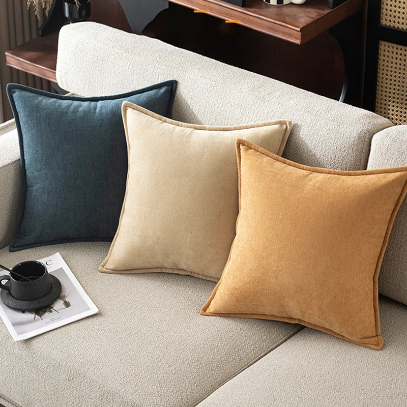 Retro Chenille Throw Pillow Cover — alternate view
