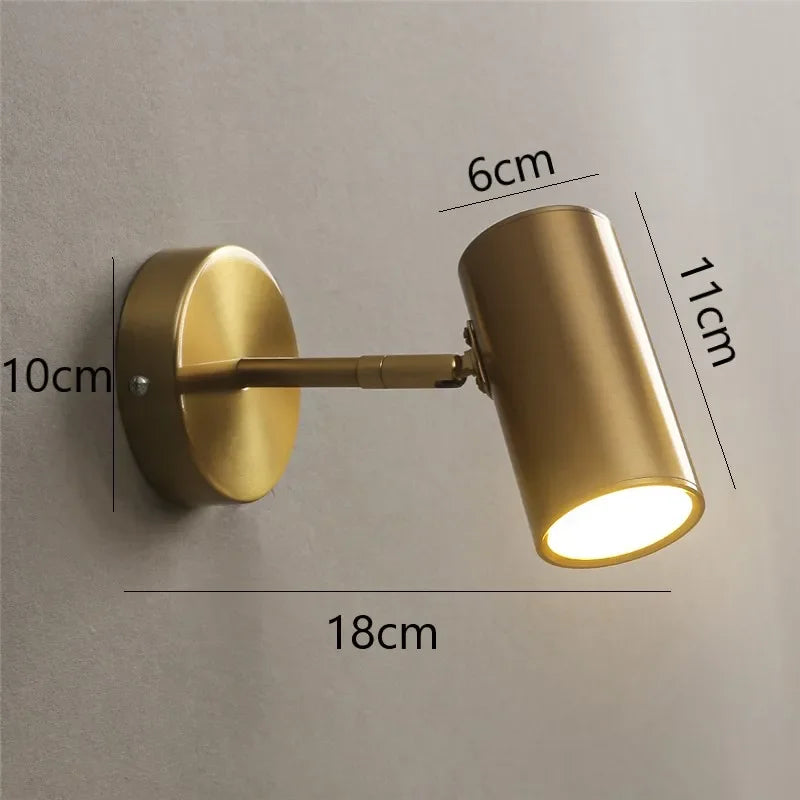 Nordic Rotatable LED Spotlight Wall Sconce