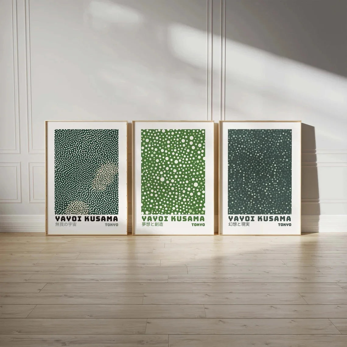 Yayoi Kusama Floral 3-Piece Canvas Wall Art Set