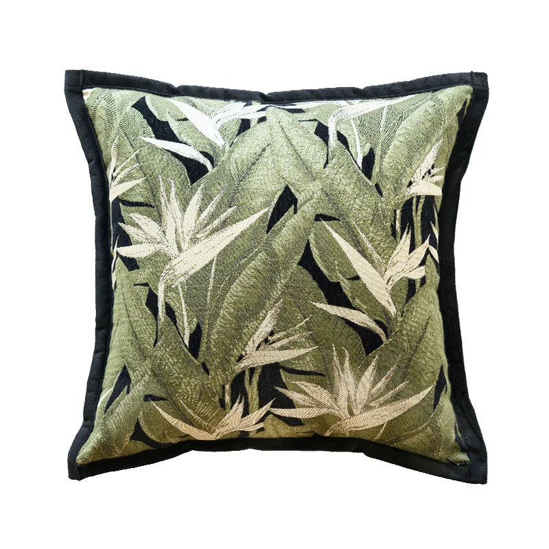 Nordic Jacquard Lumbar Pillow Cover — styling detail