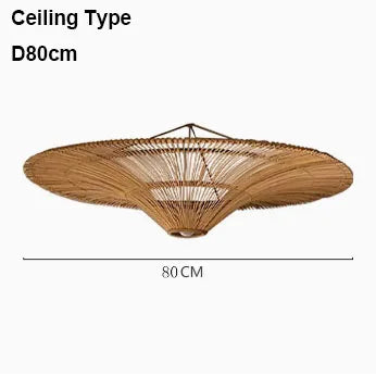 Rattan Dome Pendant Light