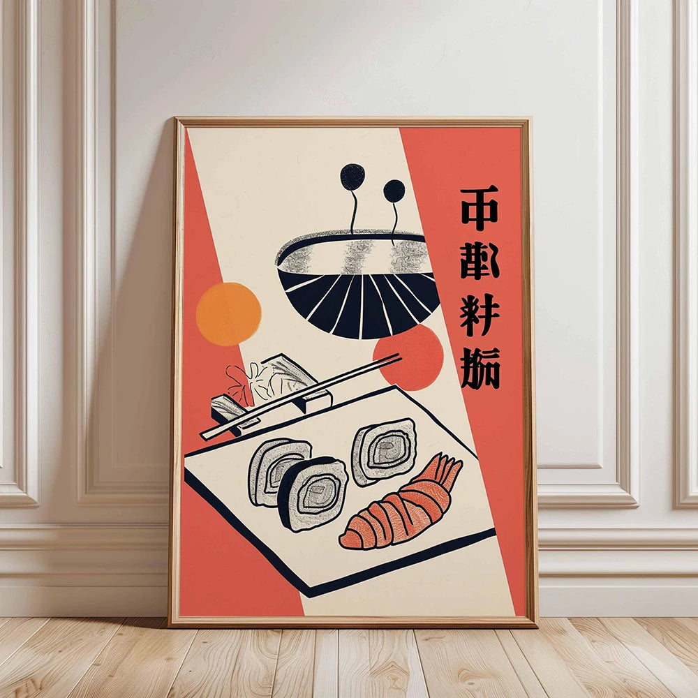 Japanese Sushi Bar Canvas Wall Art