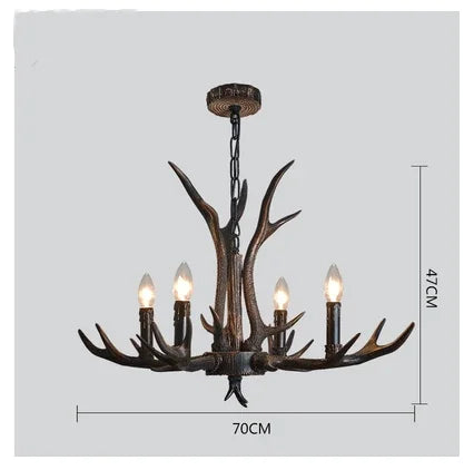 Resin Antler Pendant Light