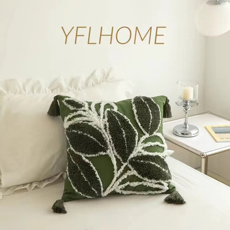 Bohemian Embroidered Tassel Pillow Cover
