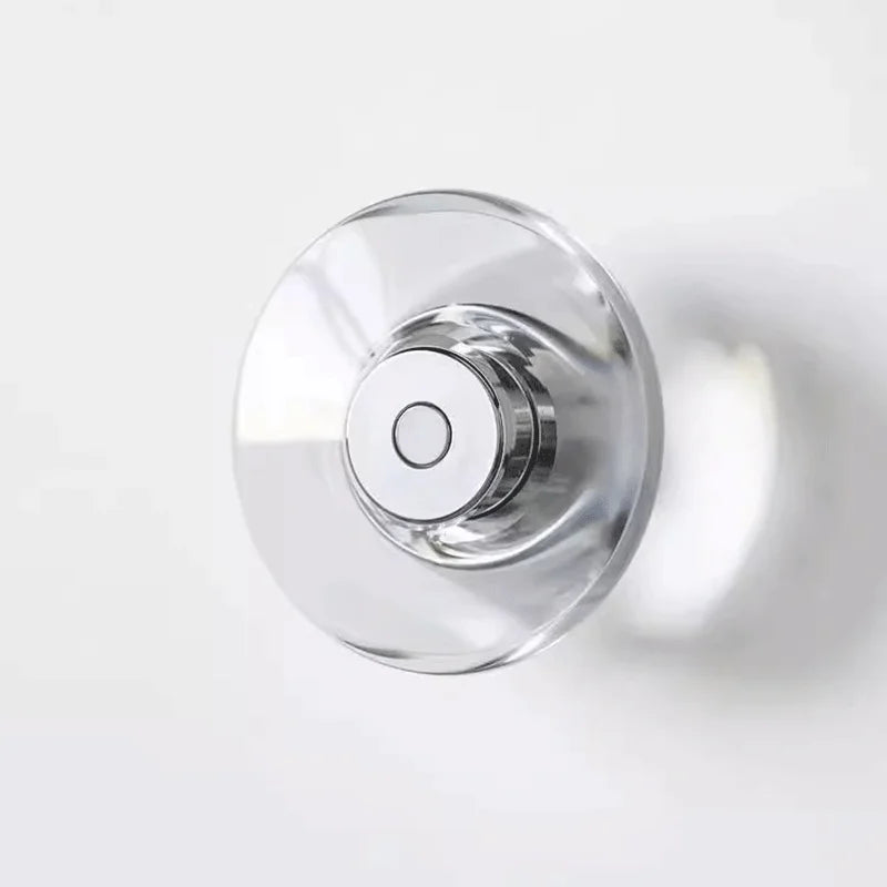 crystal wall sconce, side profile showing mounting depth