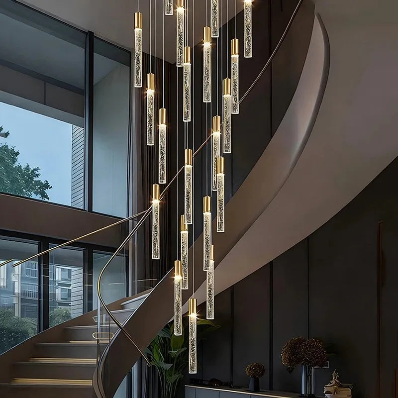 Crystal Multi Rod Chandelier
