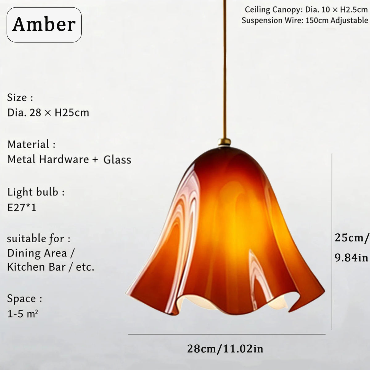Retro E14 Glass Wall Sconce
