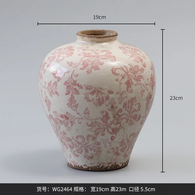 Blue white porcelain Chinese retro ceramic vase home décor