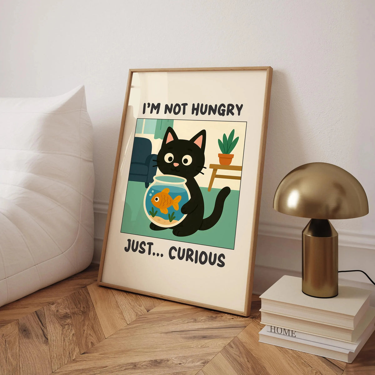 Wash Your Paws Black Cat Bathroom Canvas Wall Art