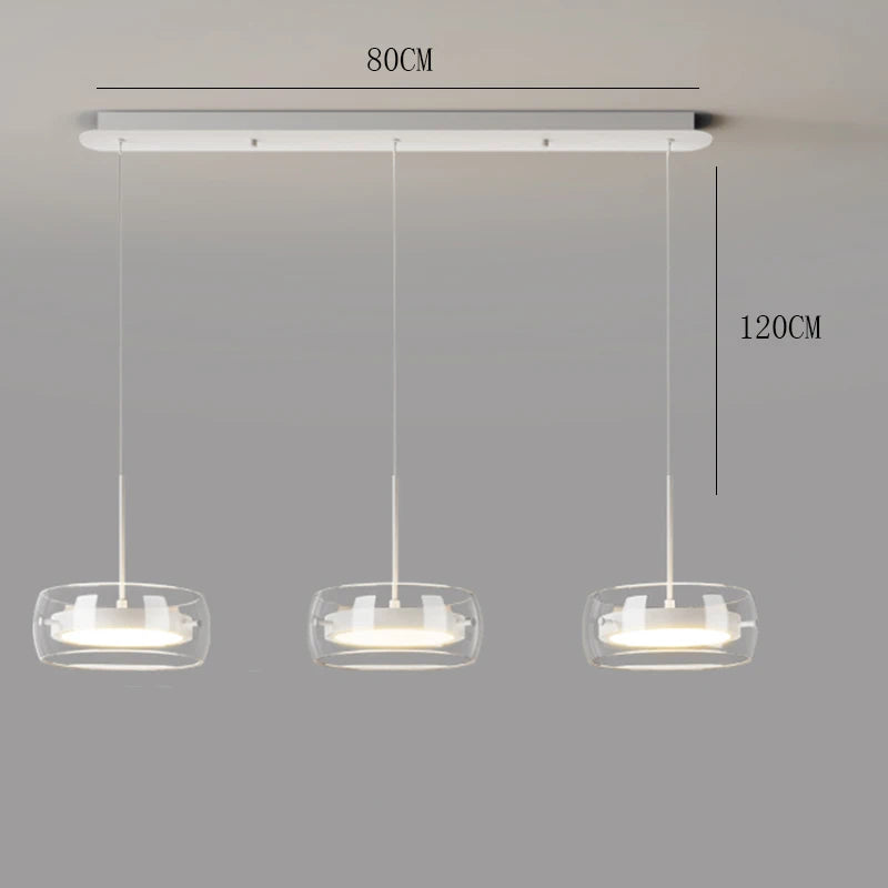Multi Head Glass Pendant Light