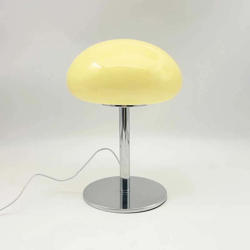 Cream cloud table lamp switched off showing soft creamy form