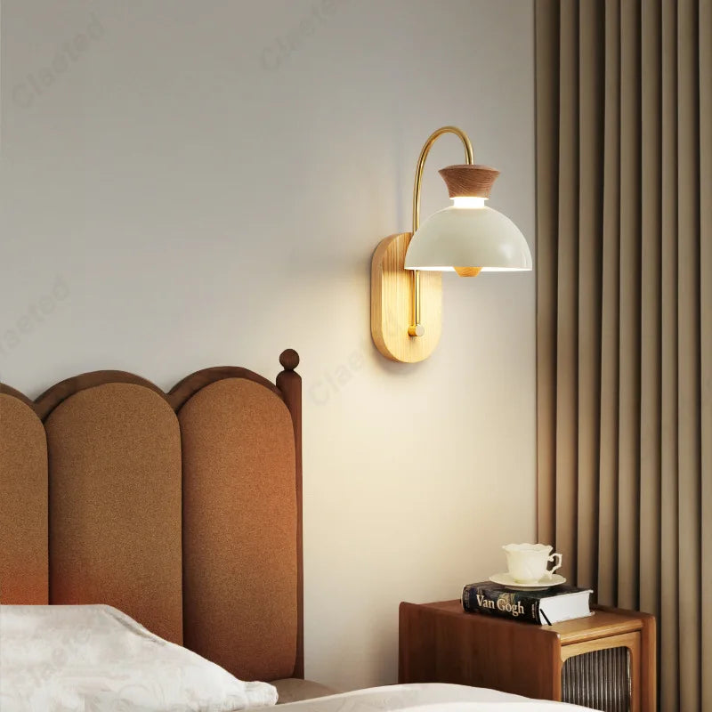 wall sconce, close-up of shade and hardware detail