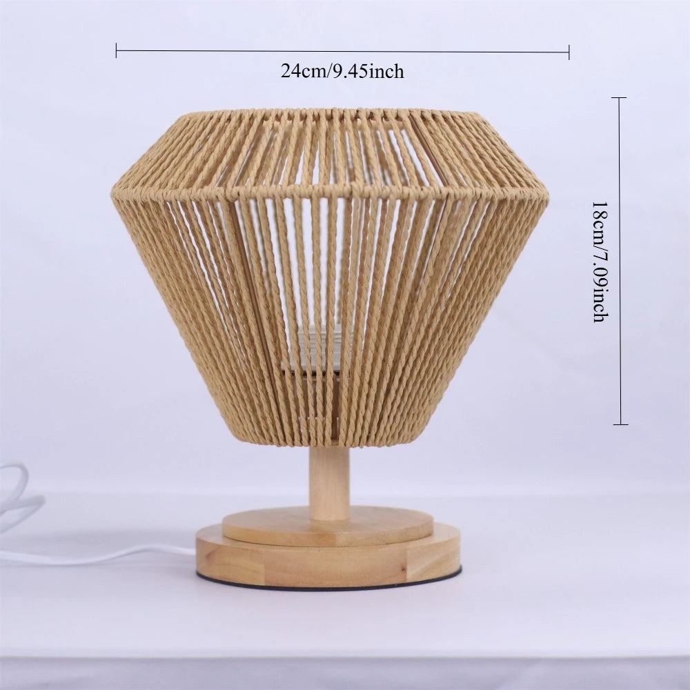 Boho Rattan Three Light Pendant