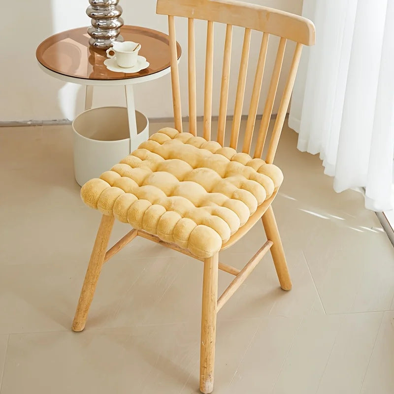 Round Biscuit Plush Seat Cushion