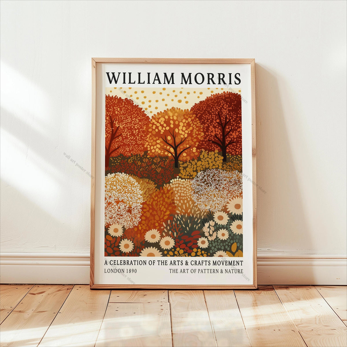 William Morris Forest Botanical Canvas Wall Art