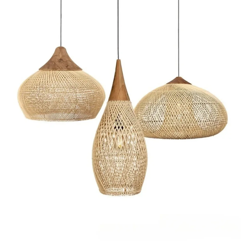 Wabi Sabi Rattan Pendant