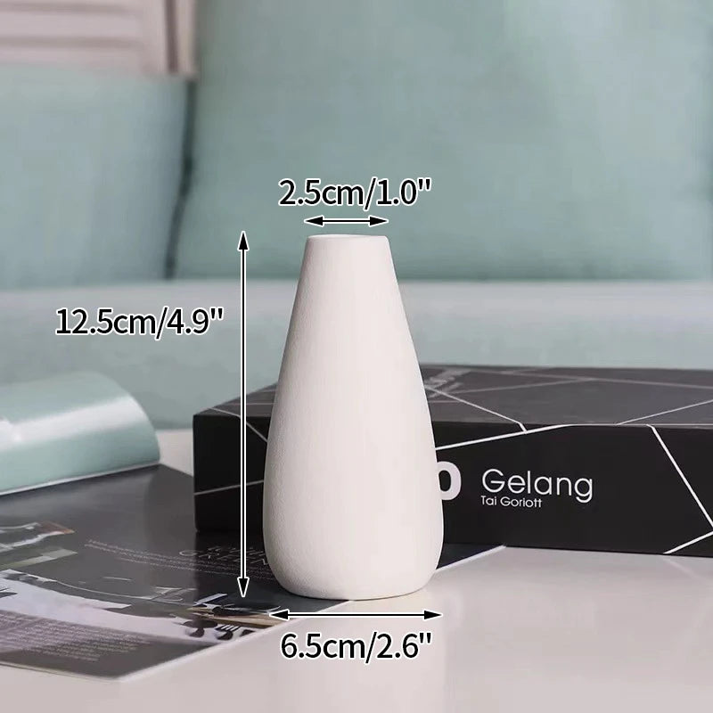 Nordic Retro Ceramic Flower Bottle