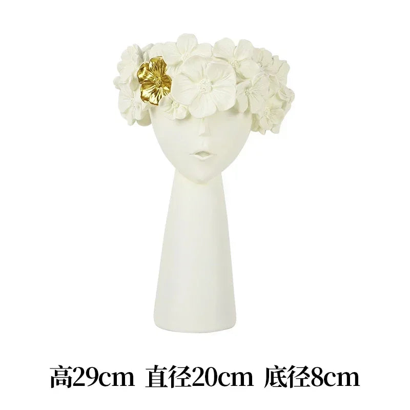 Nordic Cute Girl Flower Vase Living Room Desktop | Aurelia