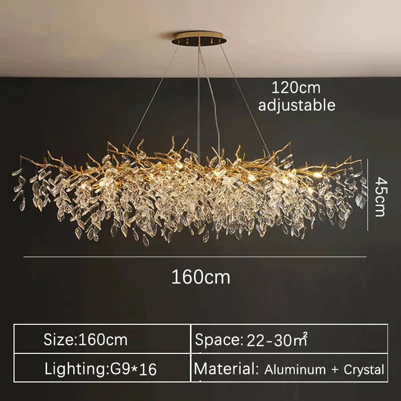Matching crystal wall light from the same gold framed series