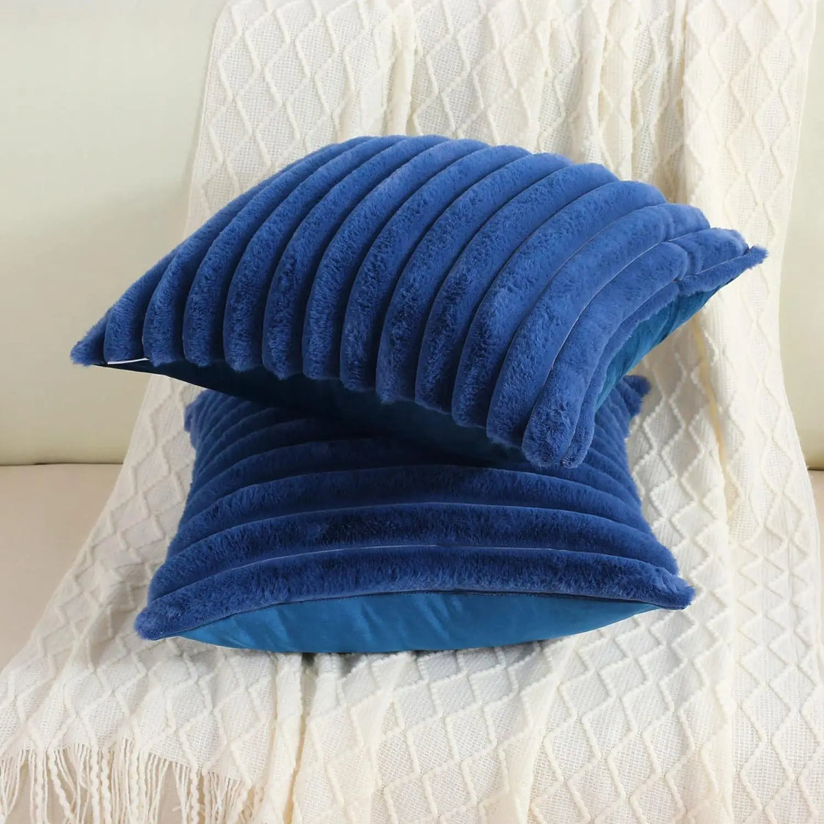 Woven Stripe Throw Pillow Cover